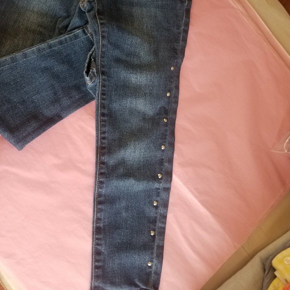 Little Girl Joe's skinny Jeans with studs size 5 (A3) - Picture 4 of 8
